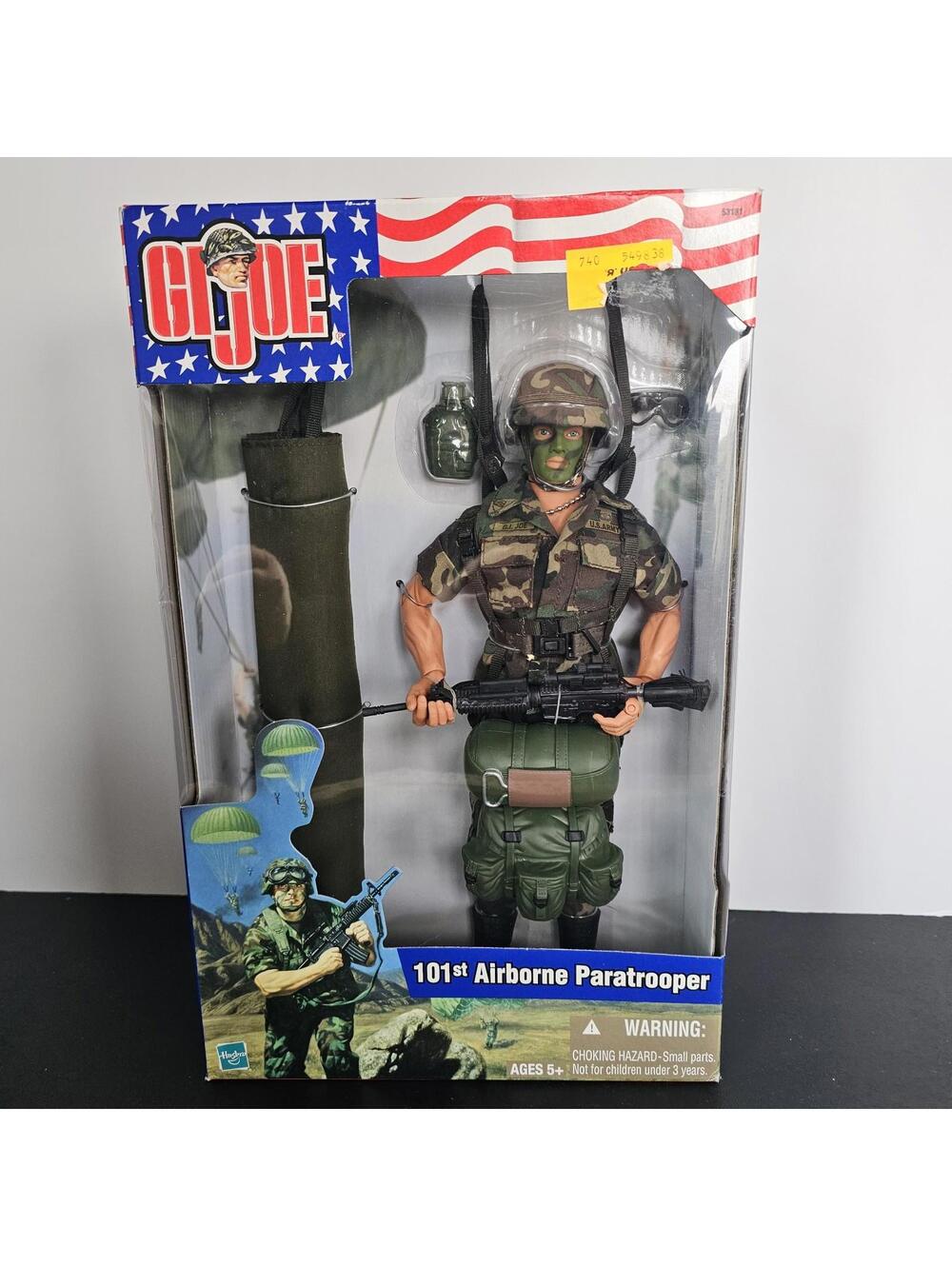 G I Joe ~ 2002 Hasbro  ~ 101st Airborne Paratrooper NEW IN ORIGINAL BOX